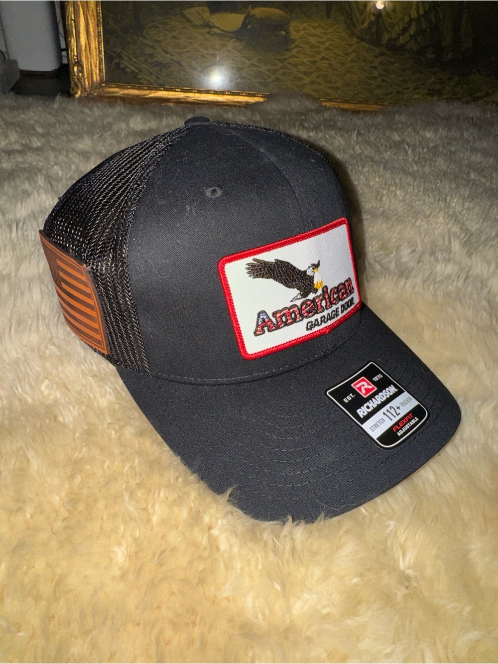 NWT. American Colorado Dad Core Black Trucker Cap
